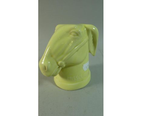 A Ceramic Stirrup Cup, Missouri Mule, 12cm High 