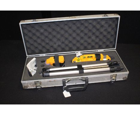 Laser edge 45-m kit series level, with tripod, housed in a fitted case