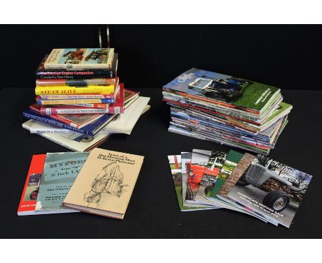 Collection of traction engine,tractor, steam engine and farm machinery related books and auction catalogues (qty)