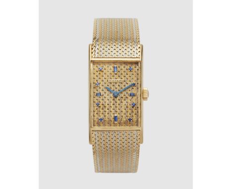 Seltene Vintage Patek Philippe Herrenarmbanduhr18 kt Gelb/Weißgold. Äußerst feine und sehr seltene rechteckige Herrenarmbandu