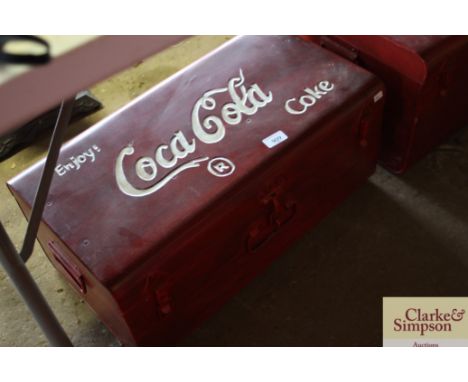 A reproduction Coca Cola trunk