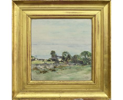 JOHN KEPPIE RSA FRIBA JP (SCOTTISH 1862 - 1945), ON THE SOLWAY watercolour on paper, signed, titled and dated 1928framed and 