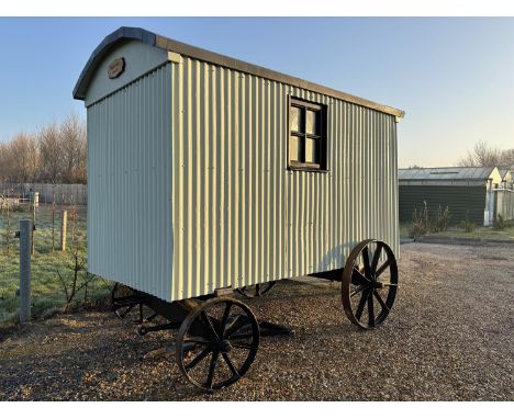 SHEPHERD'S HUT, Built by Tasker &amp; Co. of Waterloo Foundry, Andover, pre-1850. An original Tasker &amp; Co. shepherd’s hut