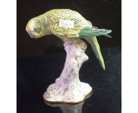 Royal Worcester Budgerigar figurine height 13cm approx