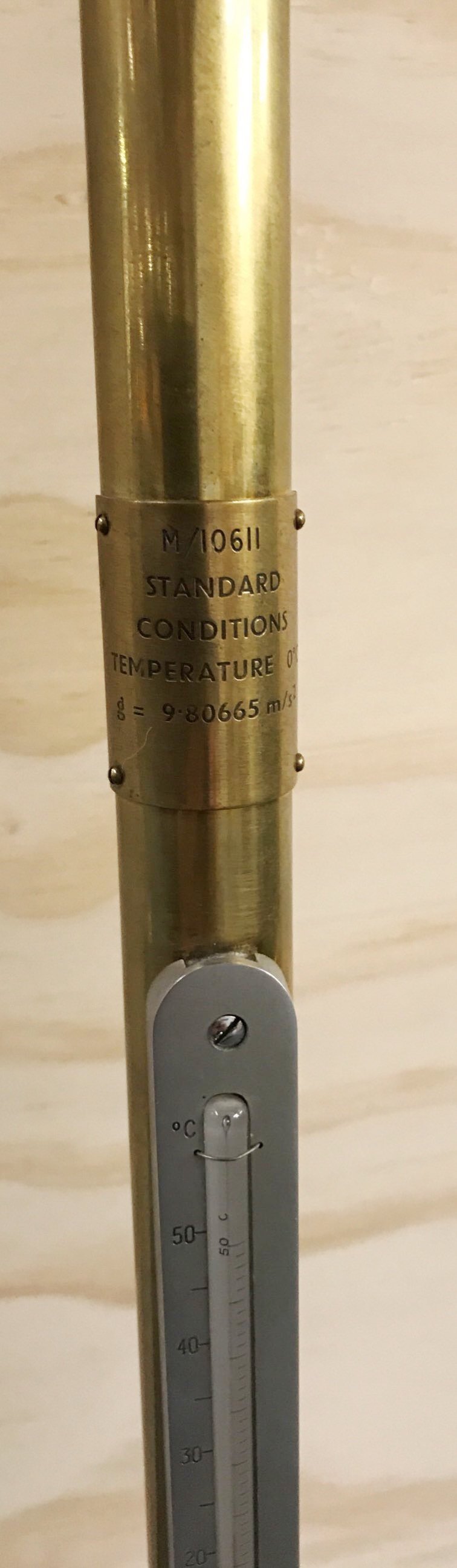 A 20th century size 5 Fortin barometer by Negretti and Zambra, London