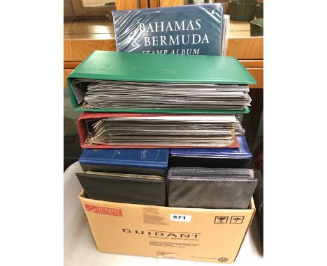 A quantity of albums of first day cover stamps.