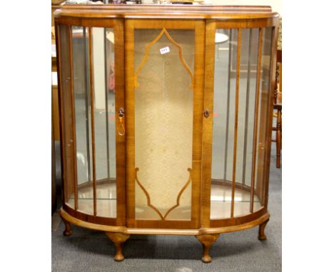 An Art Deco Display cabinet, W. 104cm.