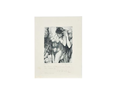 Leherb, also Maitre Leherb (1933-1997), was an Austrian artist. Lithograph on paper 26 x 34x cm, with personal dedication "Fo