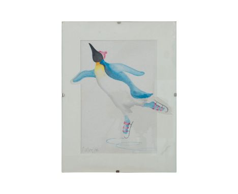 Silvia Wichtl (1945) Austrian artist, Lionold print, 24 x 18 cm (without frame)