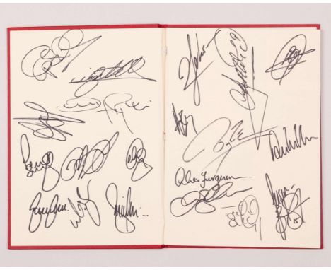 Manchester United v. Bayern Munich Champions League autographed VIP match programme, 26th May 1999, signed by the United squa