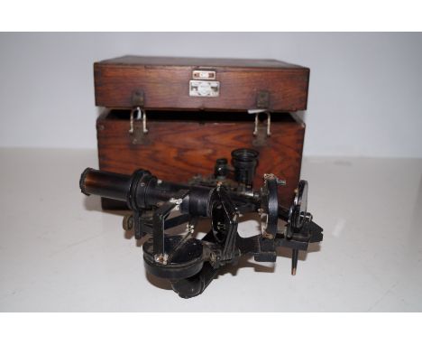 Vintage sextant, cased