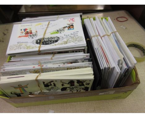Large quantity of postal First Day covers, some signed 