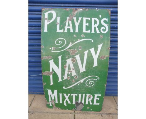 A Player's Navy Mixture enamel sign, 28 x 48".