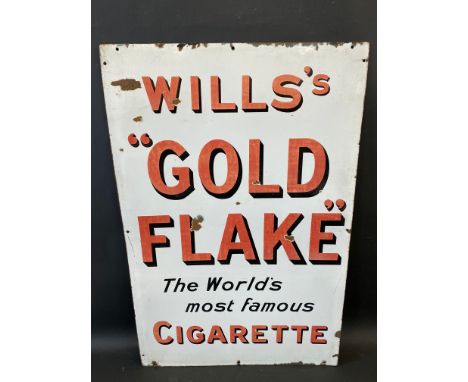 A Wills's 'Gold Flake' rectangular enamel sign, 24 x 36".