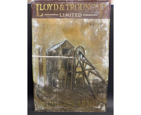 A Lloyd &amp; Trouncer Limited 'The City Arms' pub advertising sign, 30 x 44 1/4".