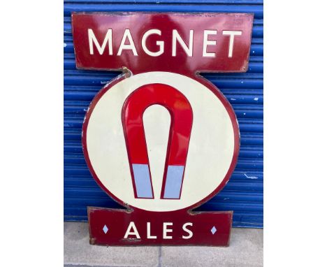A Magnet Ales enamel sign, 30 x 45 3/4".