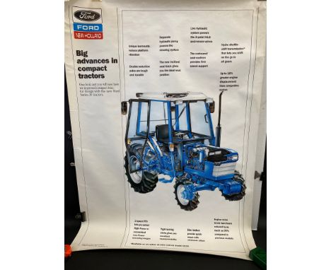 A large Ford advertising poster for the Series 20 tractor, 38 1/2 x 54".