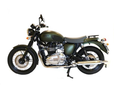 Triumph T100 Bonneville Steve McQueen Edition No. 873/1100 Engine: 865cc Year: 2012 Engine number: SMTTJ9187GD555448 Frame nu