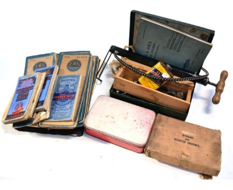 A Vintage Brass Oiler Can, possibly from a Rolls-Royce; A Rolls-Royce Spanner; A Lockhead Super Heavy Duty Hydraulic Fluid Me