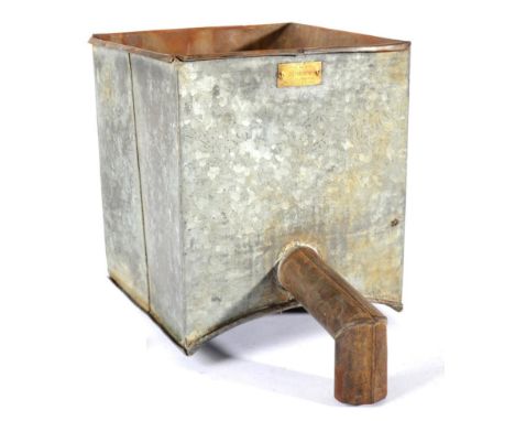 A 1920/30s Kerry Tractor Funnel, with brass plaque labelled Mark II Tank Fitting Registered Design No.872005, 28cm high