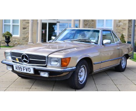 1983 Mercedes 380 SL convertible Registration number: A199 FVO Date of first registration: 11 11 1983 Colour 2 tone gold Engi