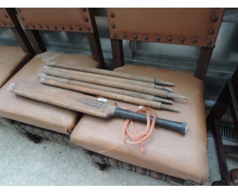 A vintage Slazenger cricket set