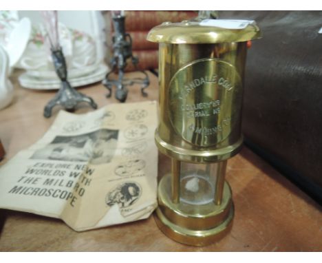 A small Ferndale Coal Colliery mining lamp torch