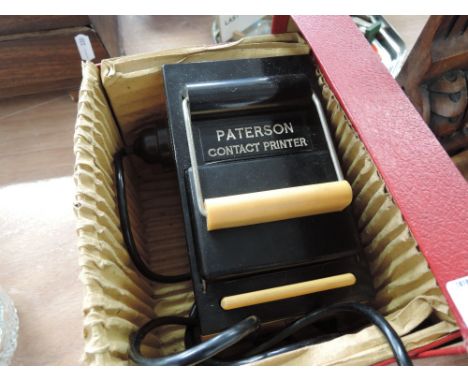 A vintage Patterson contact printer in original box