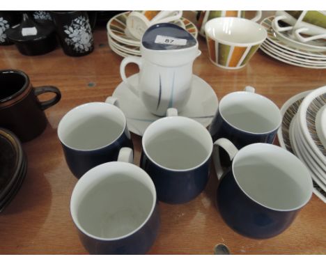 A part tea service by Thomas Germany in attractive blue and white very appealing shape 