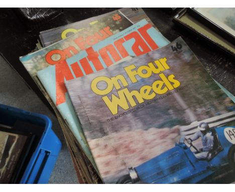 A selection of vintage On Four wheels motoring magazines