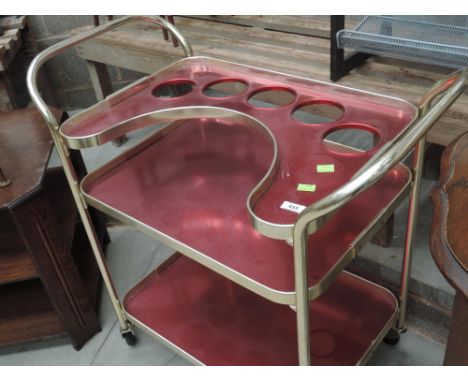 A vintage drinks trolley