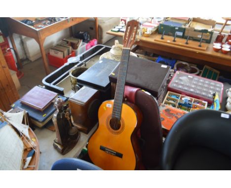 A Hohner acoustic guitar