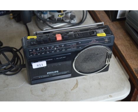 A Philips radio cassette recorder