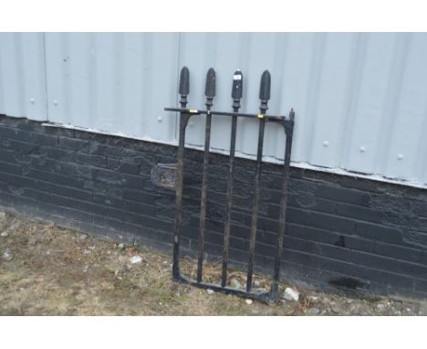 A Victorian cast iron gate 