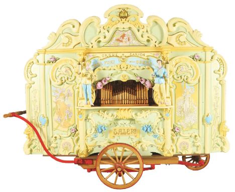 1933 Belgian Frei/Gossling 52 Key Street Organ "De Salem". This beautiful street organ has had a wonderful journey in its lif