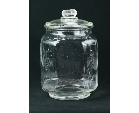 Vintage Planters salted peanut jar with all the embossments and lid with the peanut handle. The Jar is in good condition, no 