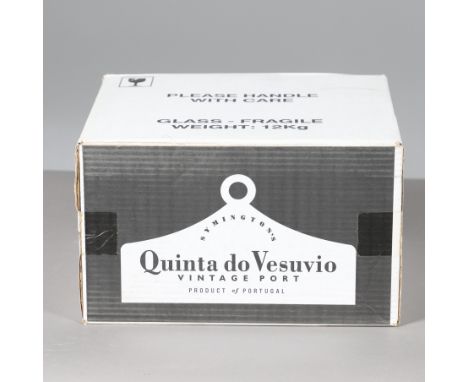 6 bottles of Quinta do Vesuvio Vintage Port 2011, 750ml and in an unopened cardboard box. Box 35cms by 32cms *Part of a large