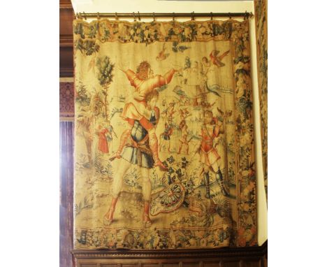 Lots 300 to 304AN IMPORTANT PART SET OF FIVE BRUSSELS TAPESTRIES FROM 'THE LABOURS OF HERCULES' SERIESA Brussels mythological