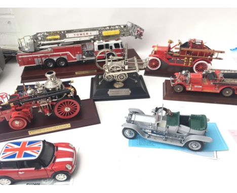 A Collection of Franklin mint. Corgi. Models mainly Fire Engines.