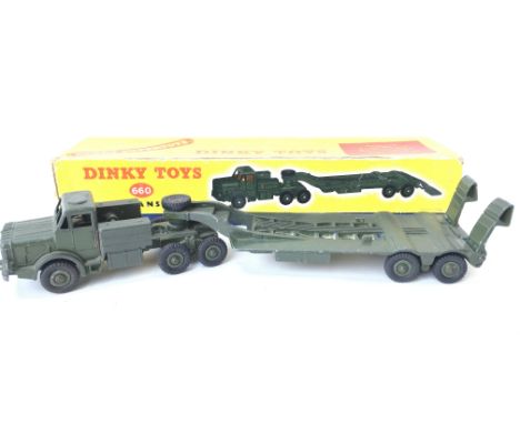 A Boxed Dinky Supertoys Tank Transporter.#660