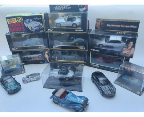 A Collection of Boxed Corgi James Bond Cars and Others.