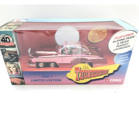A Boxed Corgi Thunderbirds FAB 1 Limited Edition. #CC00603.