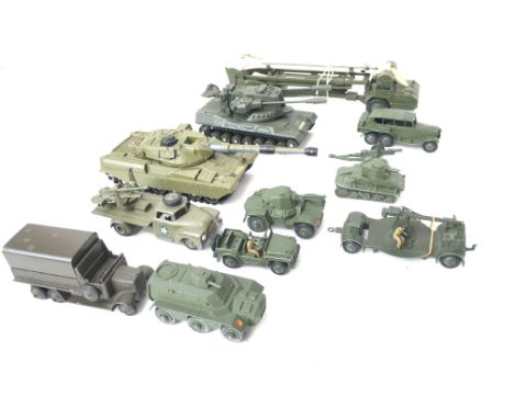 A Collection of Military Die Cast Vehicles including Dinky.(Mil 1).