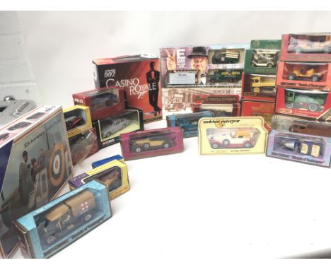 A Collection of Matchbox Models of Yesteryear. Corgi James Bond. Battle of Britain. Etc.
