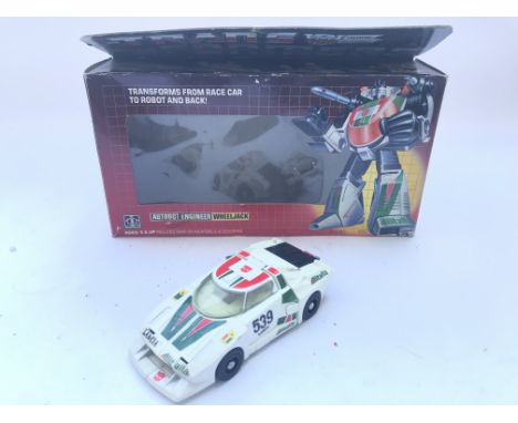 A Vintage Hasbro Transformers Autobot Wheeljack boxed.