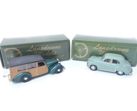 2 X Lansdowne Models including LDM 21 1950 Lea Francis Estate 4 Door Woody and a LDM. 9 1953 Austin Somerset Four Door Saloon