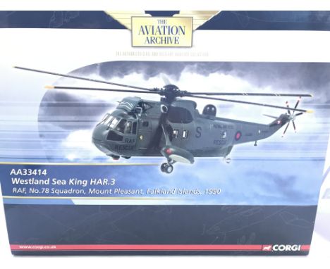 A Boxed Corgi Westland Sea King HAR.3 #AA33414. Sealed.
