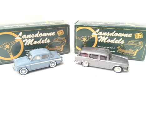 2 X Lansdowne Models. LDM x2 1963 Singer Gazelle Dealer Special Model.Blue and LDM 16A 1961 Humber Super Snipe Estate. Both B