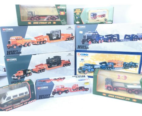A Collection of Corgi Classics including Heavy Haulage and Eddie Stobart Vehicle's. All boxed.