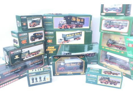 A Collection of Corgi Eddie Stobart Vehicle's and Figures. All boxed.